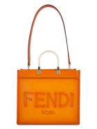 Fendi Sunshine Leather Tote Fendi Sunshine Leather Tote - Orange