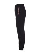 Man Black Slim Fit Joggers With Contrast Logoed Selvedge Tapes Alexander McQueen Man Black Slim Fit Joggers With Contrast Logoed Selvedge Tapes - Black
