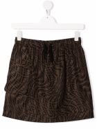 Fendi Ff Brown Nylon Skirt Fendi Ff Brown Nylon Skirt - Brown