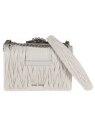 Miu Miu Matelassé Embellished Shoulder Bag Miu Miu Matelassé Embellished Shoulder Bag - White
