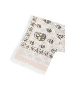 Classic On Biker Skull Scarf Alexander McQueen Classic On Biker Skull Scarf - Ivorypink