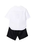 Shirt And Shorts Set Emporio Armani Shirt And Shorts Set - Bianco