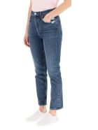 AGOLDE Riley High Rise Straight Crop Jeans AGOLDE Riley High Rise Straight Crop Jeans - PAS TIME (Blue)