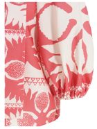 Red Valentino 'flower Damier' Blouse RED Valentino 'flower Damier' Blouse - Pink