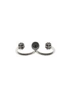 Woman Silver Skull Multi-ring Alexander McQueen Woman Silver Skull Multi-ring
