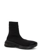 Givenchy Sock Sneakers In Black Ribbed Knit Givenchy Sock Sneakers In Black Ribbed Knit - Black