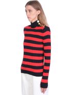 Balmain Knitwear In Black Wool Balmain Knitwear In Black Wool - black