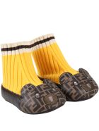 Fendi Multicolor Ballet Flats For Baby Girl With Bear Fendi Multicolor Ballet Flats For Baby Girl With Bear - Multicolor