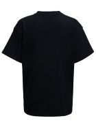 Balenciaga Black Cotton T-shirt With Vintage College Logo Balenciaga Black Cotton T-shirt With Vintage College Logo - Black