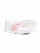 Dolce & Gabbana Leather Sneakers With Logo Band Dolce & Gabbana Leather Sneakers With Logo Band - White