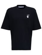 Off-White Black Hand Ow Jersey T-shirt Off-White Black Hand Ow Jersey T-shirt - Nero e Bianco