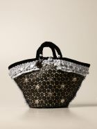 Sikuly Handbag Munita Sikuly Coffa Bag In Perforated Leather With Bells Sikuly Handbag Munita Sikuly Coffa Bag In Perforated Leather With Bells - Multicolor