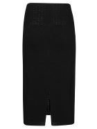 Victoria Beckham Fitted Midi Skirt Victoria Beckham Fitted Midi Skirt - Black