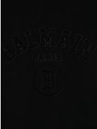 Unisex Kid Black T-shirt With Embossed Logo Balmain Unisex Kid Black T-shirt With Embossed Logo