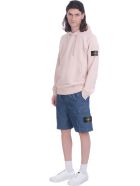Stone Island Shorts In Blue Denim Stone Island Shorts In Blue Denim - blue