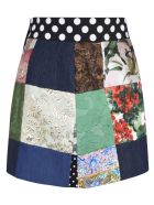 Dolce & Gabbana Multi-patched Denim Skirt Dolce & Gabbana Multi-patched Denim Skirt - Multicolor