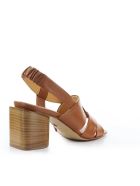 Halmanera Light Brown Nappa Leather Sandal Halmanera Light Brown Nappa Leather Sandal - Caramel