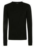 Rick Owens Round Neck Biker Sweater Rick Owens Round Neck Biker Sweater - Black
