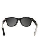 Classic Sl 51 Sunglasses In Calf Hair Saint Laurent Classic Sl 51 Sunglasses In Calf Hair - Bianco/nero