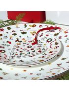 Set of 4 Dinner Plates - Noel Oro Collection Taitù Set of 4 Dinner Plates - Noel Oro Collection - Multicolor and Gold