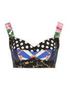 Dolce & Gabbana Patchwork Bustier Top Dolce & Gabbana Patchwork Bustier Top - Multicolore