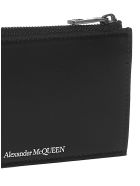Alexander McQueen Logo Leather Card Holder Alexander McQueen Logo Leather Card Holder - Black
