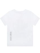 Dsquared2 White T-shirt For Baby Boy With Maple Leaf Dsquared2 White T-shirt For Baby Boy With Maple Leaf - White