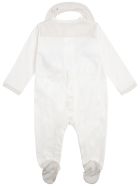 Emporio Armani Organic Cotton Onesie And Bib Set Emporio Armani Organic Cotton Onesie And Bib Set - Beige