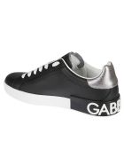 Leather Sneakers Dolce & Gabbana Leather Sneakers - Black Silver