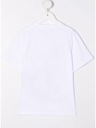 Stella McCartney Kids White Cotton T-shirt With Logo Print Stella McCartney Kids White Cotton T-shirt With Logo Print - White