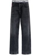 Balenciaga Denim Jeans With Logo Band Balenciaga Denim Jeans With Logo Band - Black