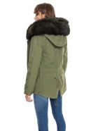Exclusive Fw20 Icon Parka: Army Mini Parka Raccoon Fur Mr & Mrs Italy Exclusive Fw20 Icon Parka: Army Mini Parka Raccoon Fur - ARMY