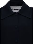Jil Sander Black Wool Long Coat With Belt Jil Sander Black Wool Long Coat With Belt - Blu