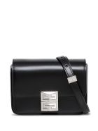Givenchy Black Leather Crossbody Bag With Logo Buckle Givenchy Black Leather Crossbody Bag With Logo Buckle - Black