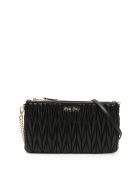 Miu Miu Matelasse Chain Pouch Miu Miu Matelasse Chain Pouch - Nero