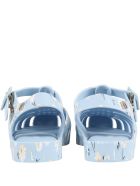 Melissa Light Blue Sandals For Girl With Daisies Melissa Light Blue Sandals For Girl With Daisies - Light Blue