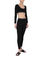 Balmain Cropped Top With Logo Band Balmain Cropped Top With Logo Band - NERO