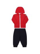 Moncler Multicolor Tracksuit For Baby Boy With Iconic Patch Moncler Multicolor Tracksuit For Baby Boy With Iconic Patch - Multicolor