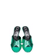 Gucci Sandals In Green Leather Gucci Sandals In Green Leather - green