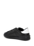 Valentino Garavani Open Leather Sneakers With Vltn Print Valentino Garavani Open Leather Sneakers With Vltn Print - White/black