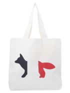 Maison Kitsuné 'tricolor Fox' Bag Maison Kitsuné 'tricolor Fox' Bag - White