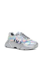 Dolce & Gabbana Daymaster Silver Colored Leather Sneakers Dolce & Gabbana Daymaster Silver Colored Leather Sneakers - Metallic