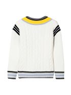 Burberry Striped Sweater Burberry Striped Sweater - Bianco