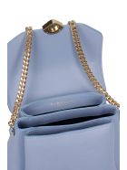 Visone Tati Shoulder Bag In Cyan Leather Visone Tati Shoulder Bag In Cyan Leather - cyan