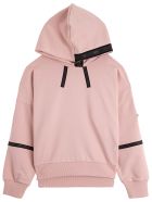 Moncler Pink Cotton Hoodie With Logo Moncler Pink Cotton Hoodie With Logo - Pink