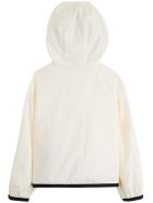 Moncler Breanna Nylon Jacket With Contrasting Profiles Moncler Breanna Nylon Jacket With Contrasting Profiles - White