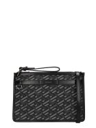 Versace Clutch In Black Polyuretan Versace Clutch In Black Polyuretan - black