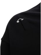 Givenchy Black Oversize Sweatshirt With Logo And Metal Details Givenchy Black Oversize Sweatshirt With Logo And Metal Details - Black