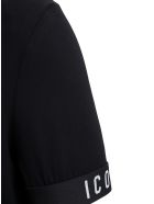 Dsquared2 Black Cotton T-shirt With Logo Dsquared2 Black Cotton T-shirt With Logo - Black