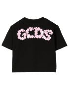 GCDS Black Cotton T-shirt GCDS Black Cotton T-shirt - Nero